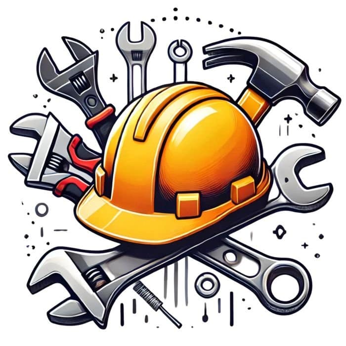 MEP Services 4 Gambar Alat Untuk Membangun Dan Memperbaiki Dengan Topi Keras Oranye Sebagai Pusat Perhatian Elemen Grafis PNG Unduhan Gratis Pikbest