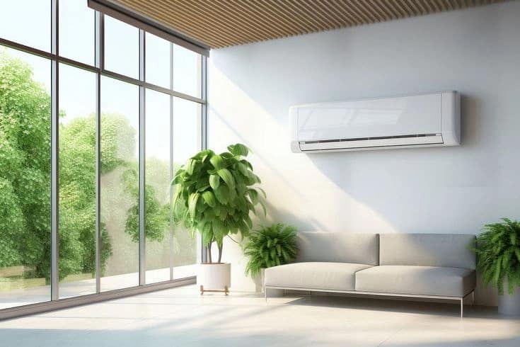 HVAC Systems 6 Download premium image of Air source building plant day by tata at work about air conditioner heat pump air plant pots living room interior and home room 12582673