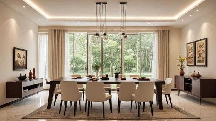 Commercial Construction 4 Elegant Modern Dining Room Design Interior Design Nepal ModernDiningRoom InteriorDesign