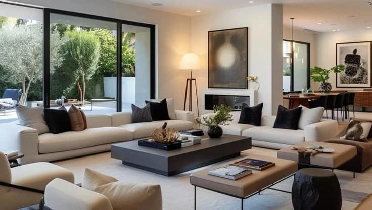 Residential Construction 1 Modern Living Room Aesthetics and Function in Home Design