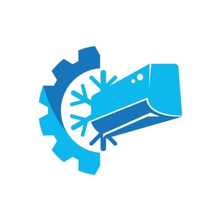 HVAC Systems 2 Air conditioning logo illustration isolated vector sign symbol